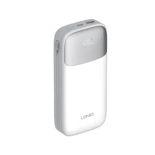 Ldnio PQ19 10000mAh Power Bank With Built in USB-C And Lightning Cables