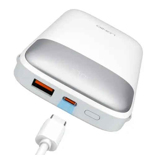 Ldnio PQ19 10000mAh Power Bank With Built in USB-C And Lightning Cables