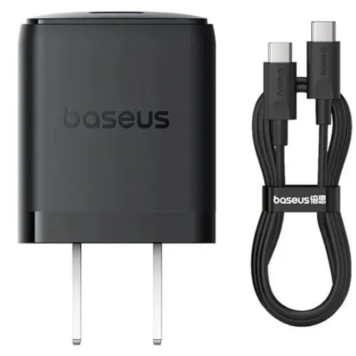 Baseus Palm 30W 1C Fast Charging Adapter With Type-C To Type-C Cable