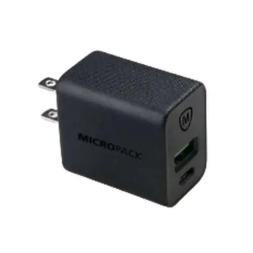 Micropack 20W Phone Charger Fast Charging Dual Port PD (MWC-220PD) US Plug