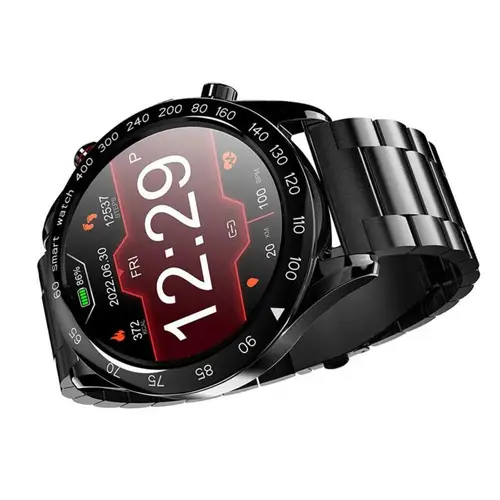 HiFuture FutureGo Pro Stainless-Steel Smartwatch with FHD Large Screen