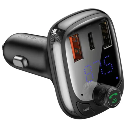 Baseus T Shaped S-13 Car Bluetooth MP3 Player (PPS Fast Charger Edition)