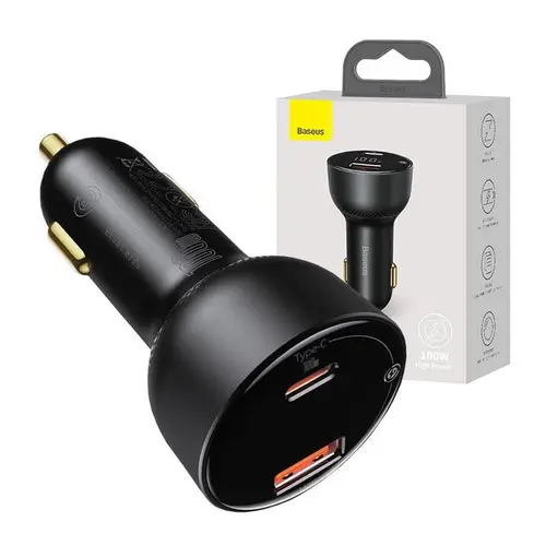 Baseus Superme Digital Display PPS Dual 100W Car Charger