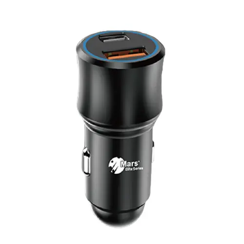 Mars Elite Series Multiprotocol PD + QC 3.0 Car Charger E7