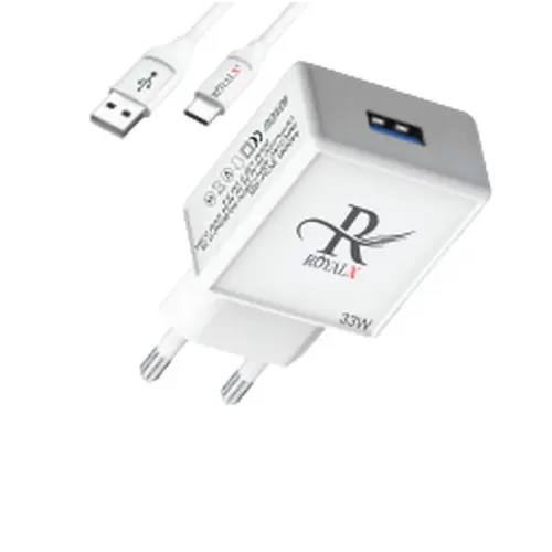RoyalX RCH-65 33W Type-C And Lightning Charger