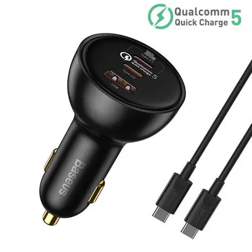Baseus Qualcomm 5 Technology Multi Port Fast Car Charger 160W