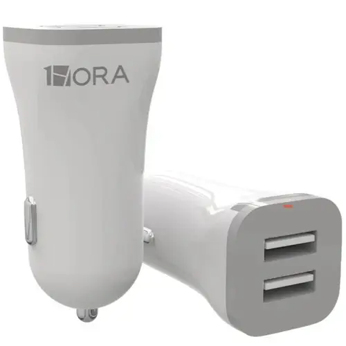1Hora GAR128 2.4A 12W Dual USB Car Charger