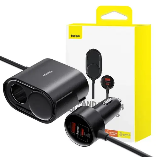 Baseus High Efficiency Pro 1 for 2 Car Cigarette Lighter 30W