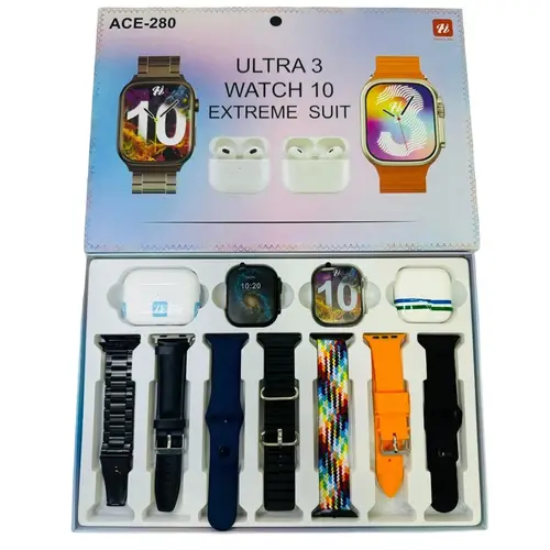 ACE-280 Extreme Suite Dual Dials And Dual Earbuds Smart Watch