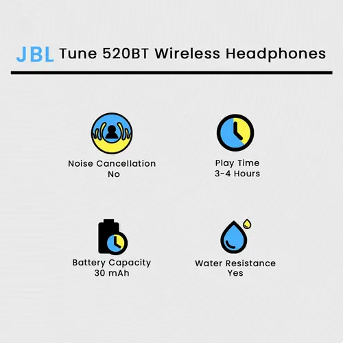 JBL Tune 520BT Wireless Headphones