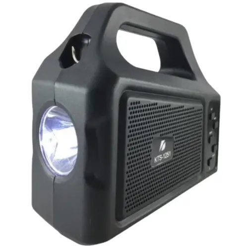 KTS-1251 Portable Solar Portable Speaker With Flash Light