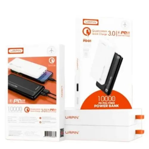 Urpin PD-01 20W Fast Charging Power Bank 10000mAh