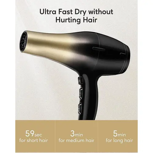 KIPOZI RCY-8233 Professional 1875W Nano Ionic Hair Dryer