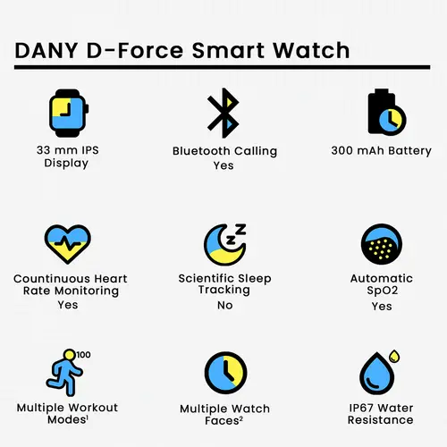 Dany D-Force Smart Watch 2 Dany D-Force Smart Watch