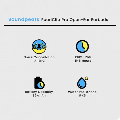 Soundpeats PearlClip Pro Open-Ear Earbuds 2 Soundpeats PearlClip Pro Open-Ear Earbuds