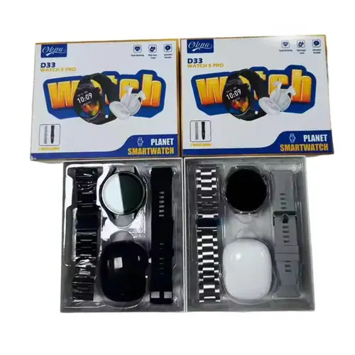 D33 Watch 5 Pro 2 in 1 With TWS Earbuds Smart Watch