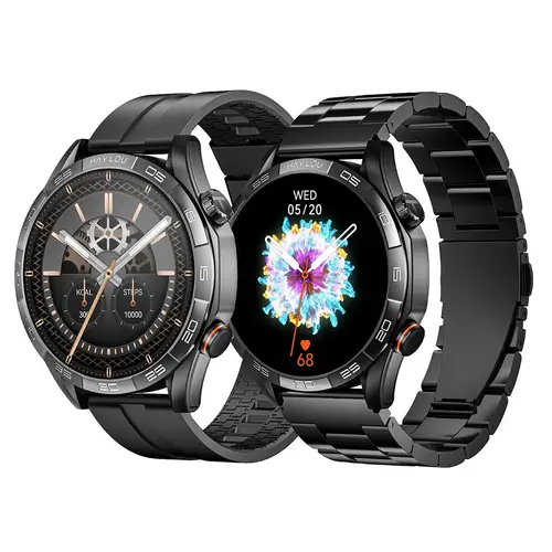 Haylou Solar 5 Smart Watch (Chain + Silicon Strap)