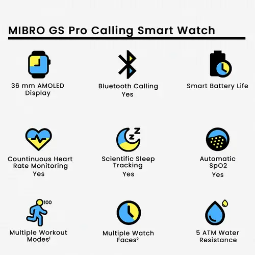 Mibro GS Pro Calling Smart Watch 2 Mibro GS Pro Calling Smart Watch