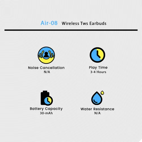 Air-08 Wireless Tws Earbuds